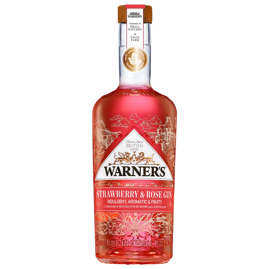 WARNERS STRAWBERRY AND ROSE GIN NV
