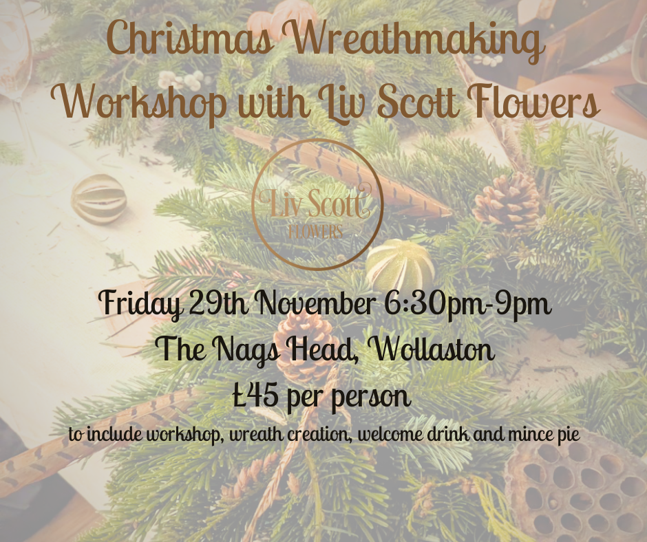 Christmas Wreath-making Workshop - Friday 29th November 6:30pm